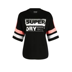 Superdry Funkčné tričko  koralová / čierna / biela