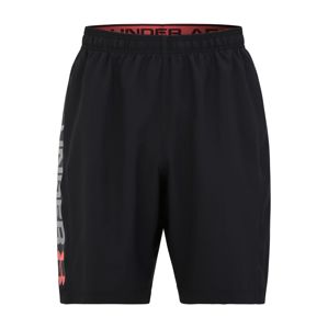 UNDER ARMOUR Športové nohavice 'MK1 Short Wordmark'  sivá / čierna