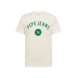 Pepe Jeans Tričko 'RUSSEL'  zelená / šedobiela