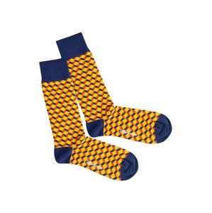 DillySocks Ponožky 'Vivid Dice'  modrá / žltá / červená