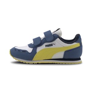PUMA Športová obuv 'Cabana Racer'  biela / modrá / žltá