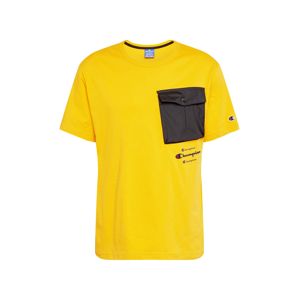 Champion Authentic Athletic Apparel Tričko  čierna / žltá