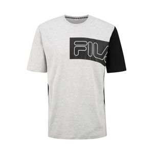 FILA Funkčné tričko 'LAZAR'  čierna / svetlosivá