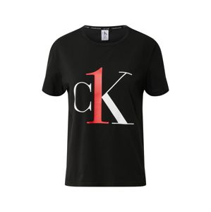 Calvin Klein Underwear Schlafshirt  'S/S CREW NECK'  červené / čierna