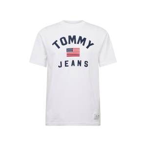 Tommy Jeans Tričko 'TJM USA FLAG TEE'  modré / červené / biela