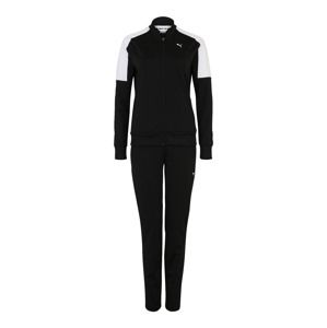 PUMA Tréningový komplet 'Clean Tricot Suit Op'  čierna / biela
