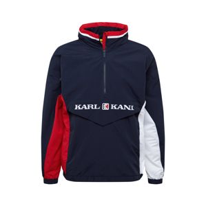 Karl Kani Prechodná bunda 'Retro Block'  červené / biela / námornícka modrá