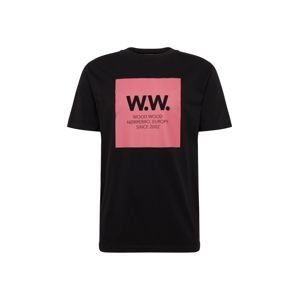 WOOD WOOD Tričko 'WW Square T-shirt'  čierna