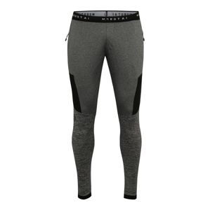 MOROTAI Športové nohavice 'Running Performance Pants'  sivá melírovaná / čierna