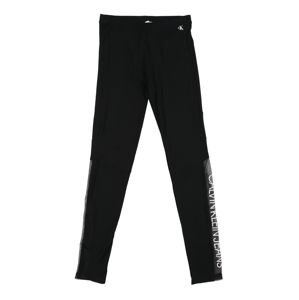 Calvin Klein Jeans Legíny 'MESH LOGO LEGGING'  čierna