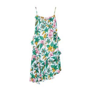 EDITED Letné šaty 'Beth'  svetlomodrá / zelená / ružová