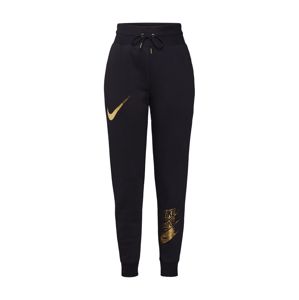Nike Sportswear Nohavice 'NSW PANT BB SHINE'  zlatá / čierna
