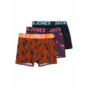 Jack & Jones Junior Nohavičky 'STRIPE ANIMAL'  oranžová / čierna / biela