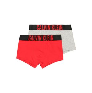 Calvin Klein Underwear Nohavičky  svetlosivá / červené
