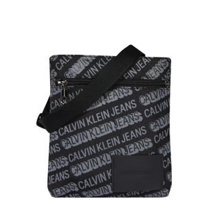 Calvin Klein Jeans Taška cez rameno 'MICRO FLATPACK W/PCKT'  čierna