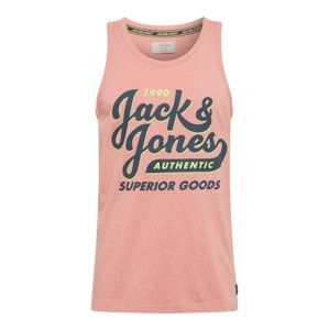 JACK & JONES Tričko 'JORBRANDING'  neónová žltá / ružová / čierna