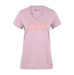 UNDER ARMOUR Funkčné tričko 'Tech SSV - Graphic'  oranžová / ružová