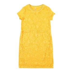 KIDS ONLY Šaty 'konAMAZE S/S O-NECK DRESS JRS'  žlté