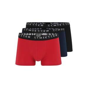SCHIESSER Boxerky 'Hip-Shorts'  červené / čierna