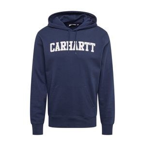 Carhartt WIP Mikina 'Hooded College Sweat'  modré / biela