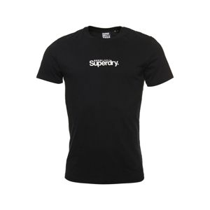 Superdry T-Shirt  biela / čierna