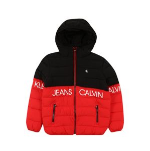 Calvin Klein Jeans Prechodná bunda  červená