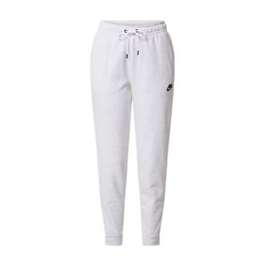 Nike Sportswear Nohavice 'W NSW ESSNTL PANT REG FLC'  biela / sivá melírovaná