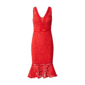 Lipsy Kokteilové šaty 'AC RED LACE BODYCON'  červená