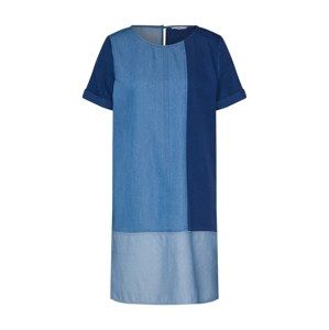 EDC BY ESPRIT Letné šaty 'Reversible Tenc Dresses light woven'  modré / sivá