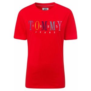 Tommy Jeans Tričko  zmiešané farby / červené