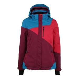 KILLTEC Outdoorová bunda 'Kirty'  modré / farba lesného ovocia / ružová / rubínová