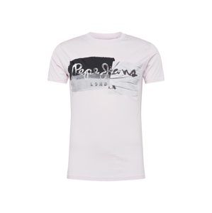 Pepe Jeans Tričko 'STEPNEY'  ružová / čierna / biela