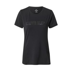 Calvin Klein Performance Funkčné tričko  čierna / tmavosivá