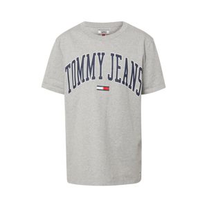 Tommy Jeans Tričko 'COLLEGIATE'  sivá