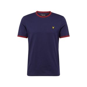 Lyle & Scott T-Shirt 'Ringer'  námornícka modrá / hrdzavo červená