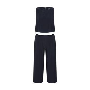 DKNY Overal 'S/L Popover Jumpsuit'  čierna / biela