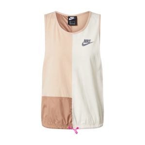 Nike Sportswear Top  hnedá / biela / ružová