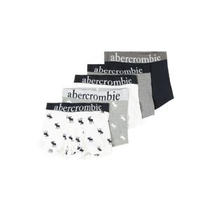 Abercrombie & Fitch Nohavičky  sivá / čierna / biela