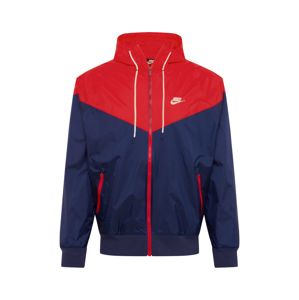 Nike Sportswear Prechodná bunda  tmavomodrá / červené