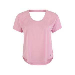 NIKE Funkčné tričko 'MILER'  ružová / strieborná