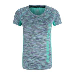 Superdry Funkčné tričko  vodová / sivá / fialová