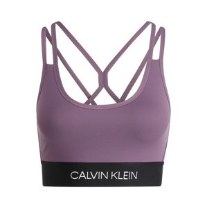 Calvin Klein Performance Športová podprsenka 'LOW SUPPORT BRA'  čierna / fialová