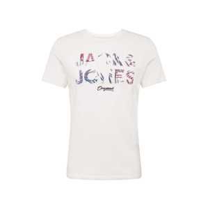 JACK & JONES Tričko 'WILLIS'  zmiešané farby / šedobiela