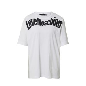 Love Moschino Tričko  biela / čierna