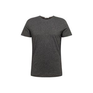 Tommy Jeans Shirt  sivá melírovaná / čierna