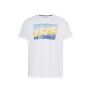 Pepe Jeans Tričko 'DOMINIK'  modré / žlté / biela