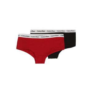 Calvin Klein Underwear Nohavičky '2PK SHORTY'  červené / čierna