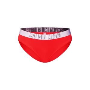 Calvin Klein Swimwear Bikinové nohavičky  červené / biela