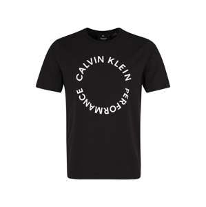 Calvin Klein Performance Funkčné tričko  čierna / biela