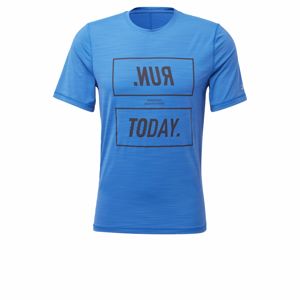 REEBOK Funkčné tričko  nebesky modrá / námornícka modrá